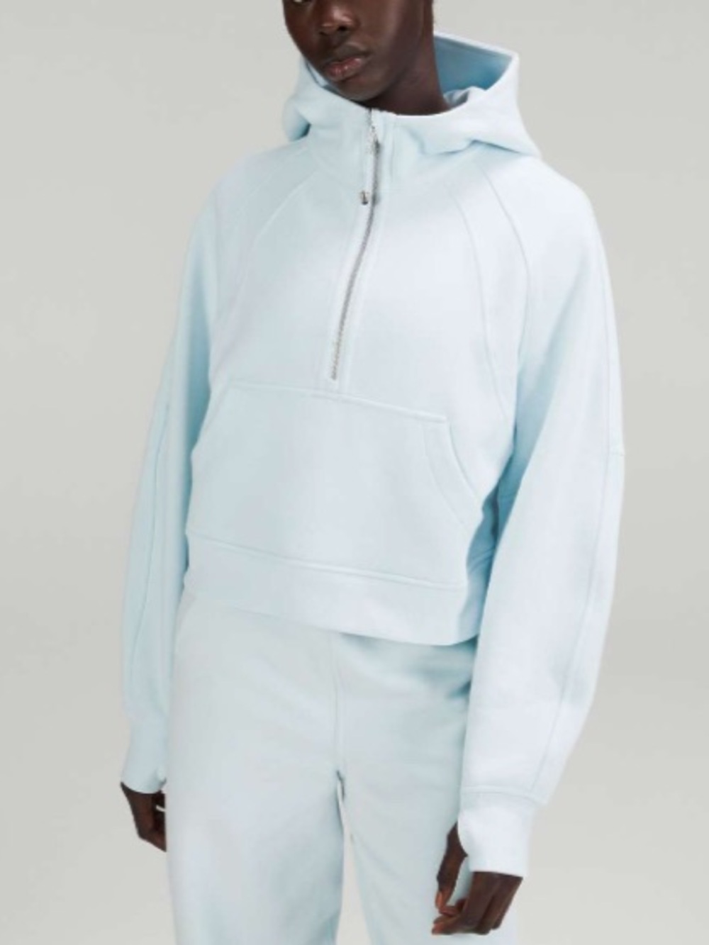 Lululemon Scuba Oversized Half-Zip Hoodie Powder Blue side medium / large